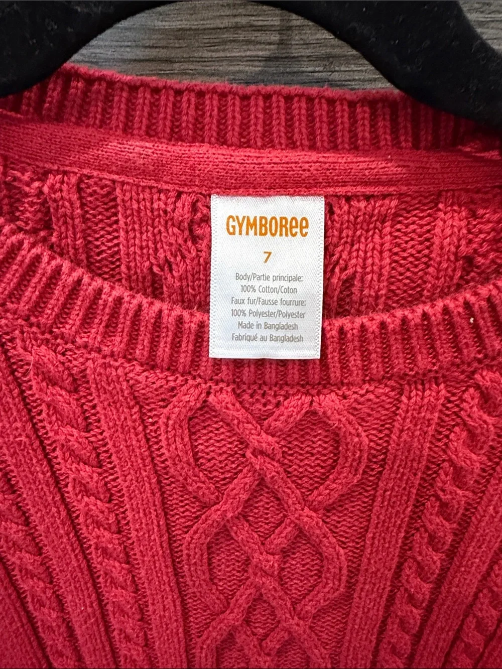 Gymboree Red Knit Reindeer Holiday Dress